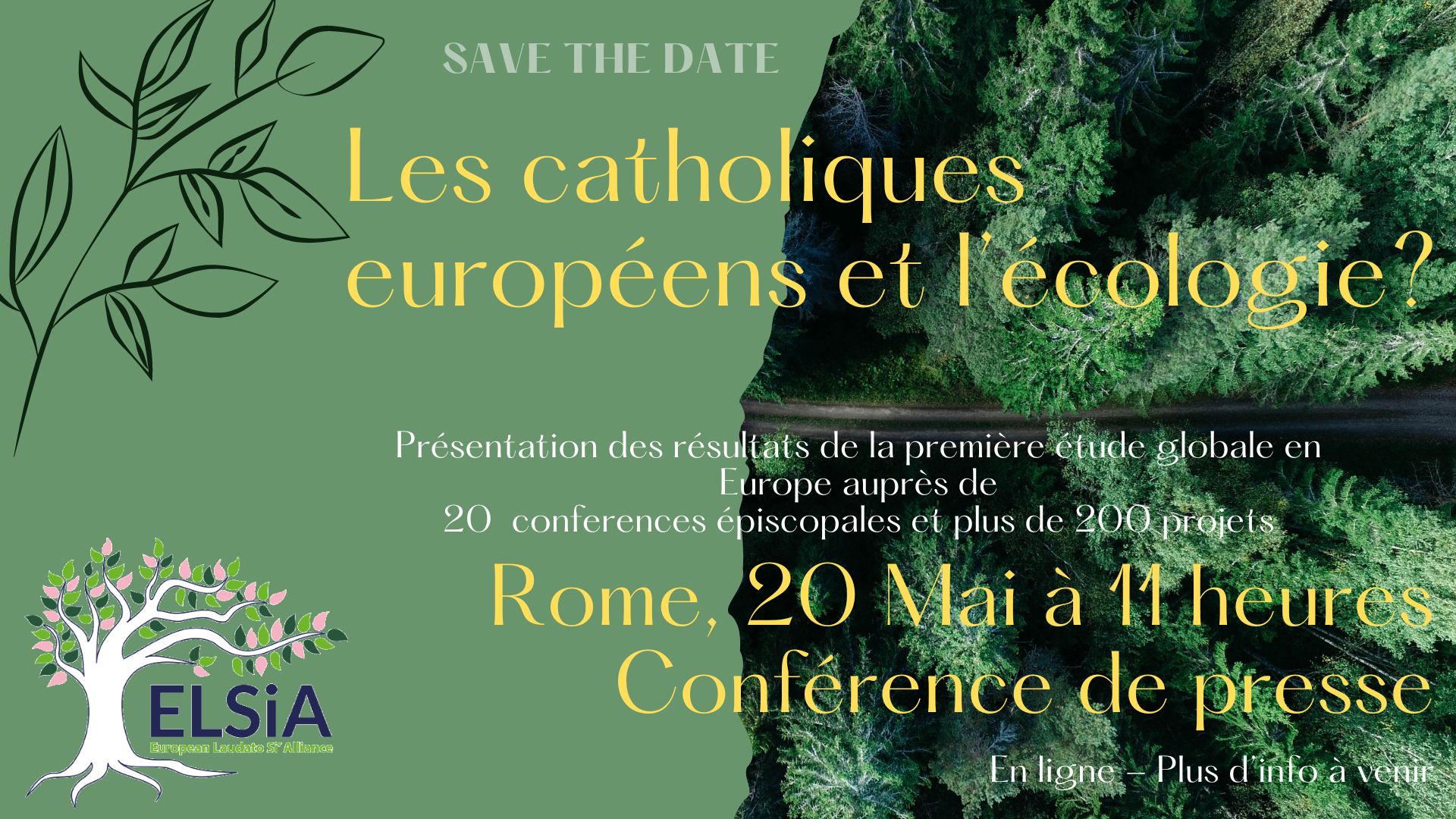 Conférence de presse en ligne : les catholiques et l'écologie ?