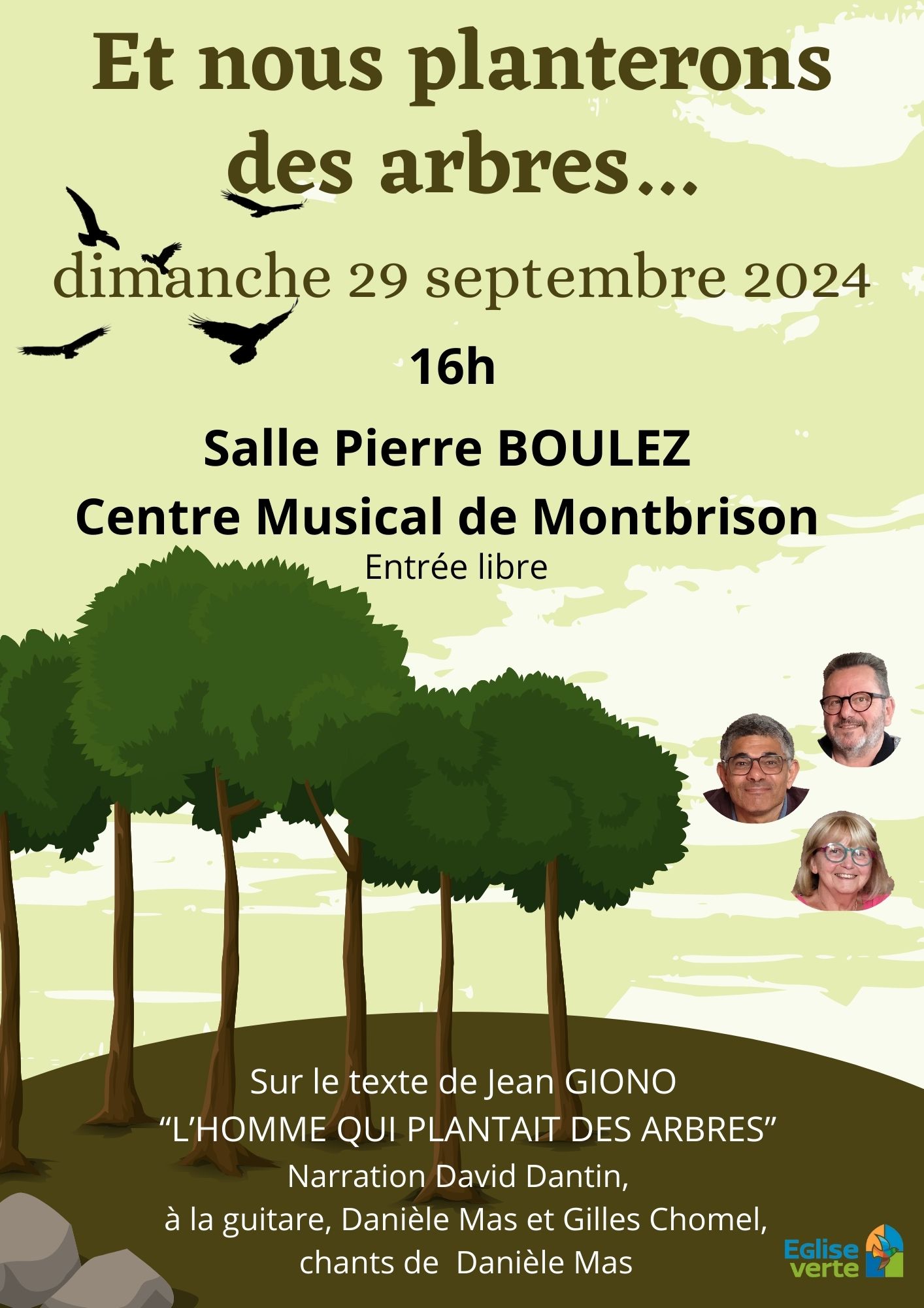 Rendez-vous poétique et musical "Et nous planterons des arbres", d'après la nouvelle de Jean GIONO (42)